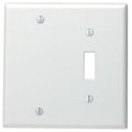 Leviton Leviton White Single Gang Toggle & Blank Wallplate  002-88006-0 002-88006-0